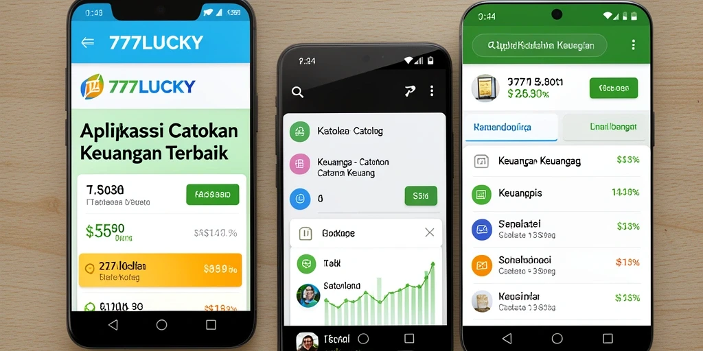 Antarmuka intuitif 777LUCKY untuk Catatan Keuangan.