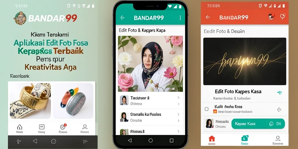 Tampilan antarmuka <strong>BANDAR99</strong> saat mengedit foto Kertas Kaca yang menarik.