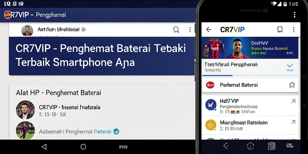 Antarmuka CR7VIP yang ramah pengguna untuk penghemat baterai.