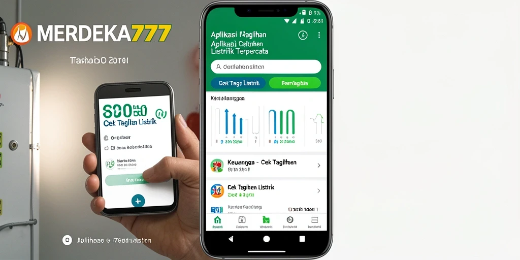 Tampilan antarmuka MERDEKA777 untuk cek tagihan listrik yang praktis.