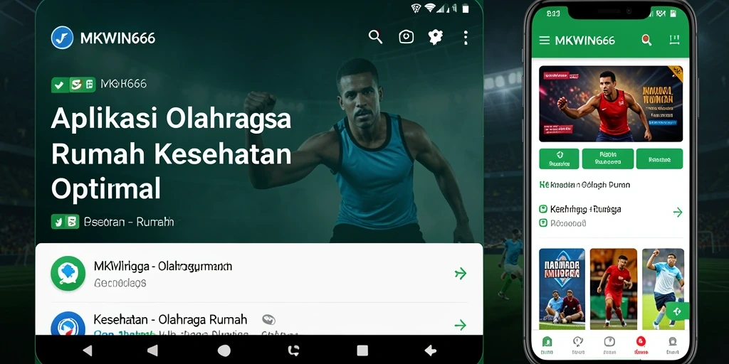 Antarmuka MKWIN666 yang modern dan fungsional untuk olahraga di rumah.