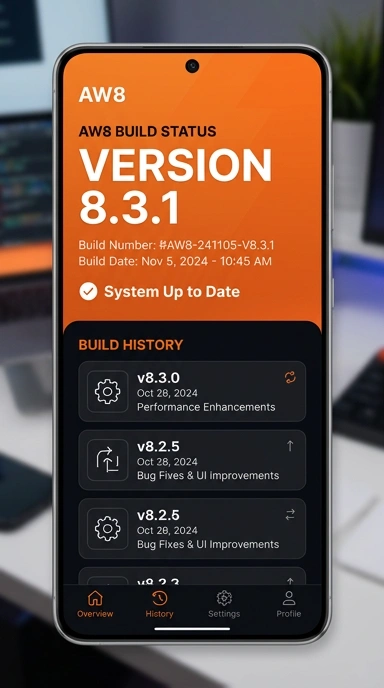 Riwayat Versi aw8 untuk Pengguna Android